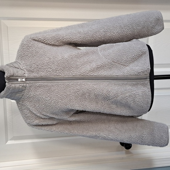 L-RL Lauren Active Gray Full Zip Outerwear Pockets Fitted Shepa Jacket Coat - Picture 1 of 13